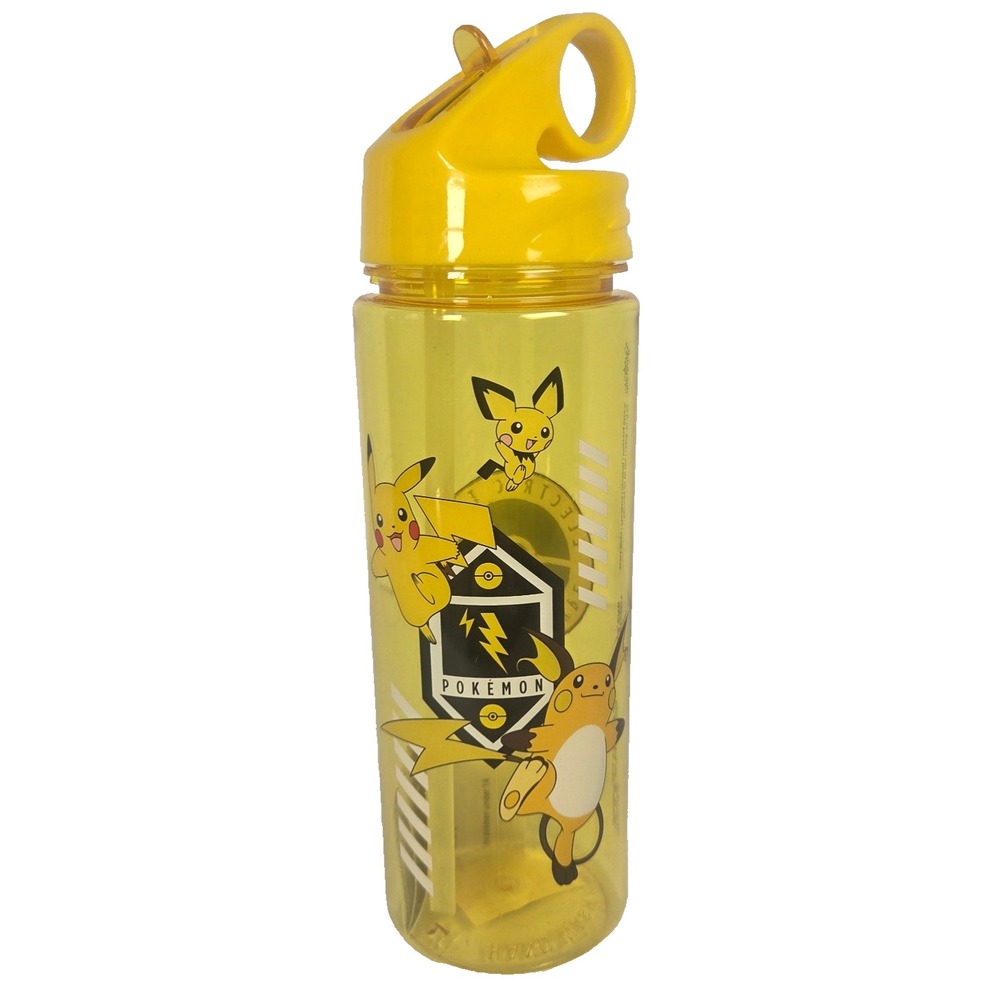 Silver Buffalo Pokemon Water Bottle Kids 40oz Yellow New Pikachu Pichu Raichu
